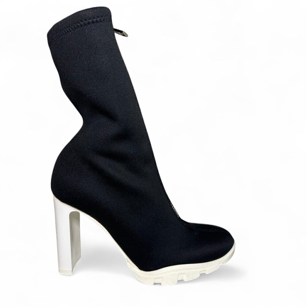 Alexander McQueen Neoprene Zip Booties 37.5 EU NWT - Picture 4 of 11